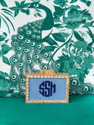 Self-Finishing Needlepoint Rattan Clutch