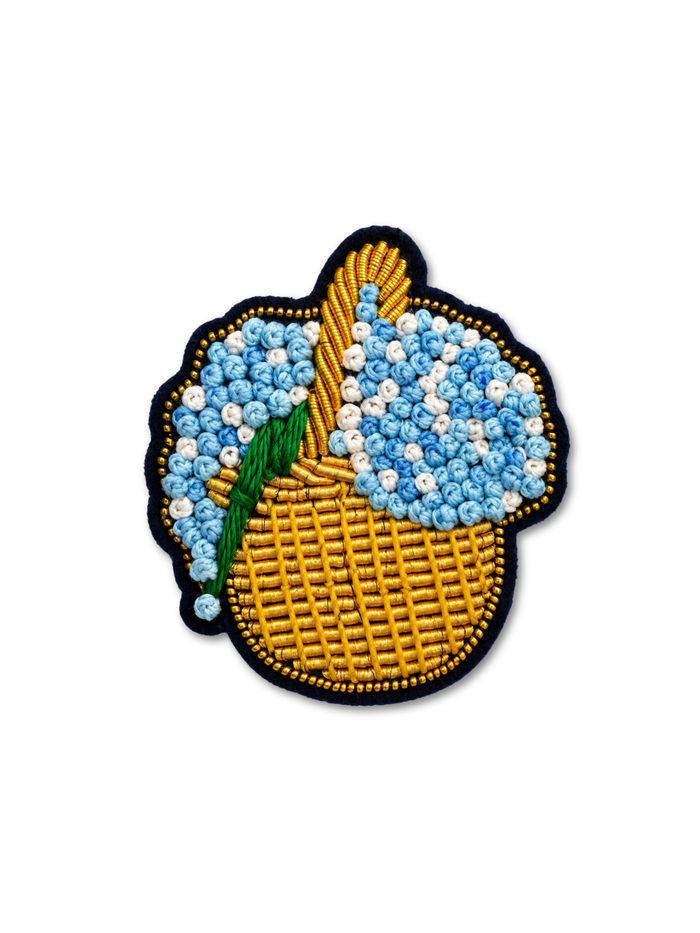 Hydrangea Basket Pin