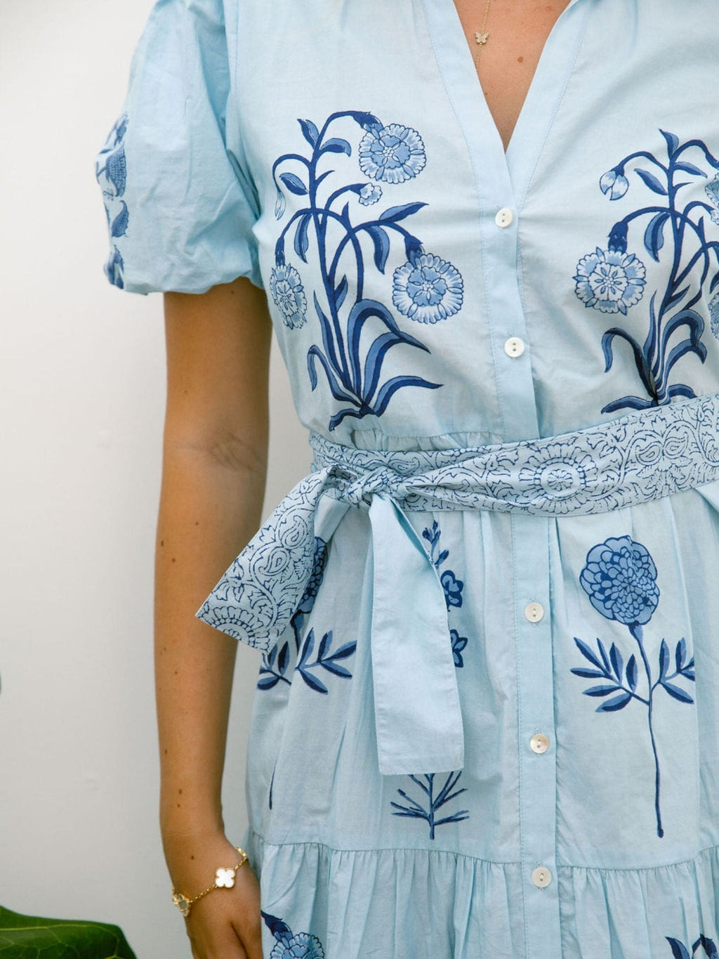 Claire Midi Dress Bartlett's Floral Blue