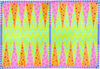 Funky Patterns Backgammon Board Canvas