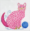 Herend-Inspired Fishnet Cat