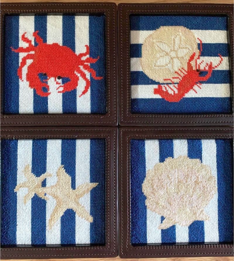 Shells & Crustaceans Coasters