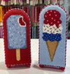 Patriotic Popsicle with Sprinkles