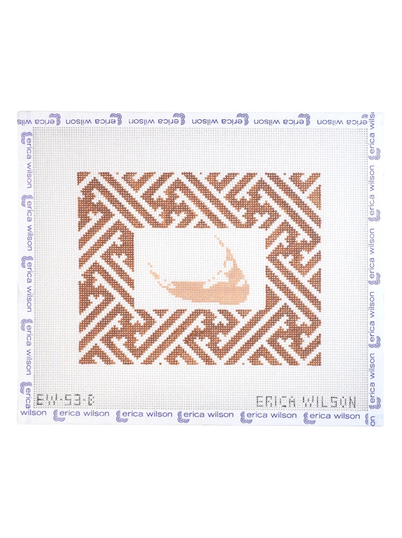 Nantucket Island Lattice Pillow