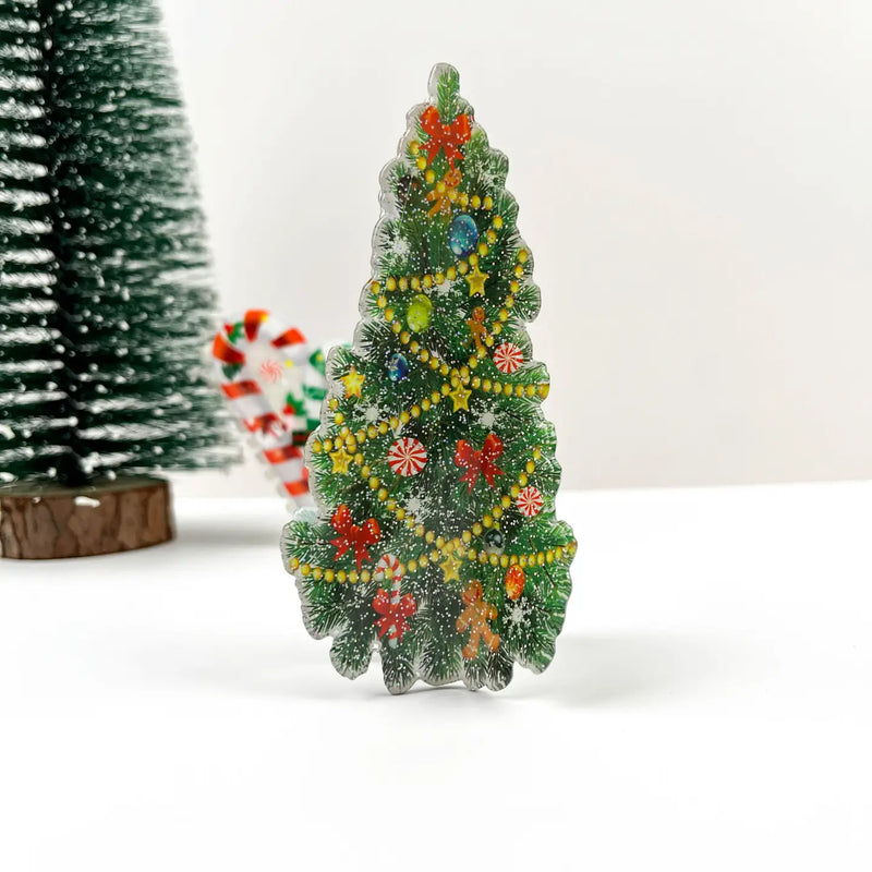 Christmas Tree Claw Clip