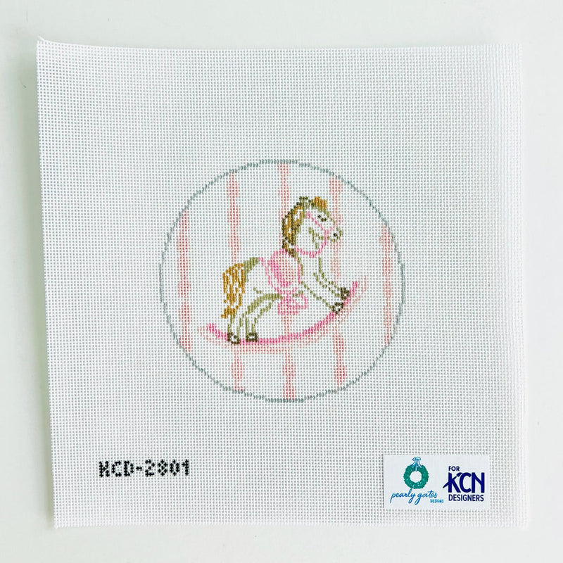 Pink Rocking Horse Round