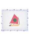 Red Sailboat Ornament