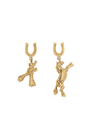 Django Horse & Cowboy Earrings