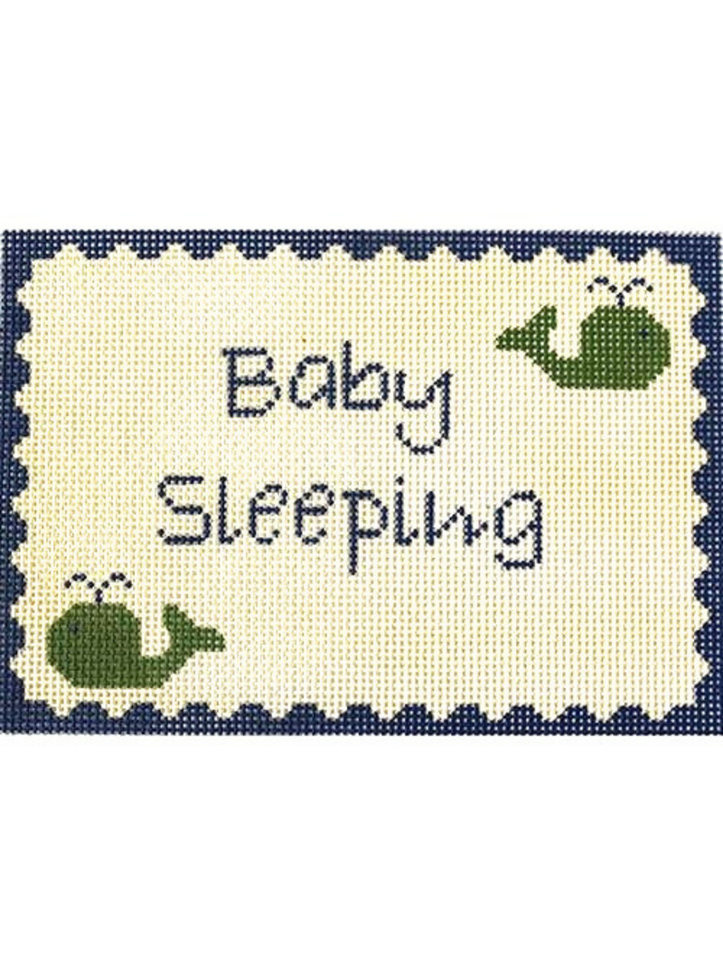 Baby Sleeping Blue & Green Whale