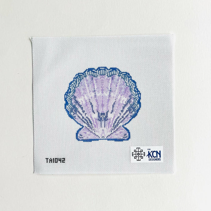 Lavender Scallop Ornament