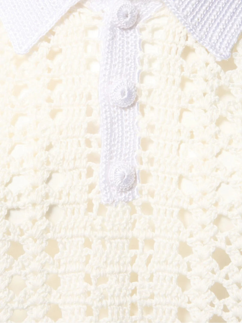 Cablé Lux Handmade Crochet Cropped Polo