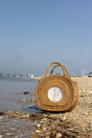 Round Self Finishing Basket Brown Interior