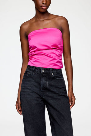 Duchesse Satin Bandeau Top