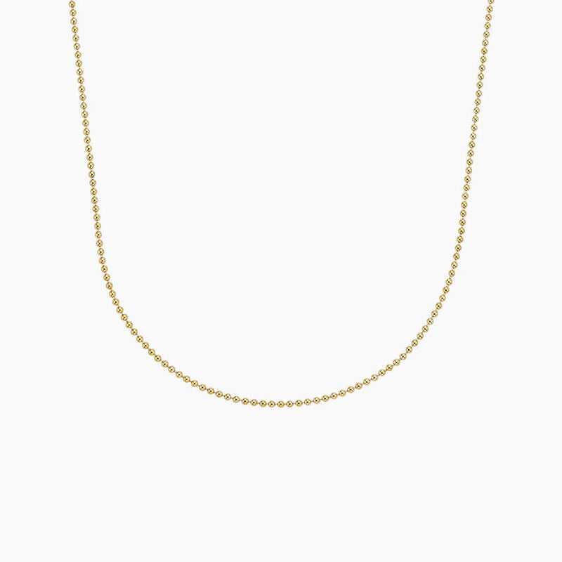Bead Chain Gold Plated - 16"