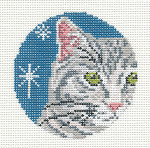 Gray Cat Ornament