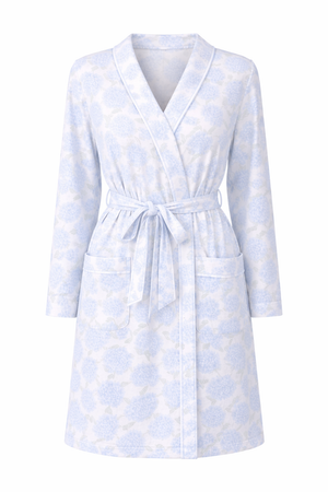 Blue Endless Summer Pima Cotton Robe