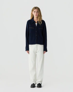 Cropped Western Shirt