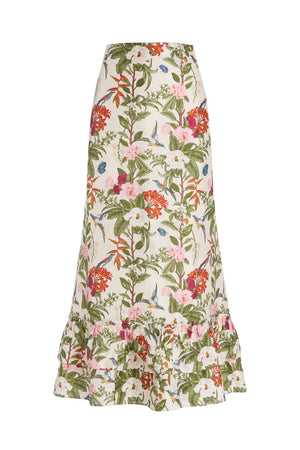 Cinch Back Midi Skirt