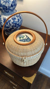 Round Needlepoint Nantucket Lightship Basket™