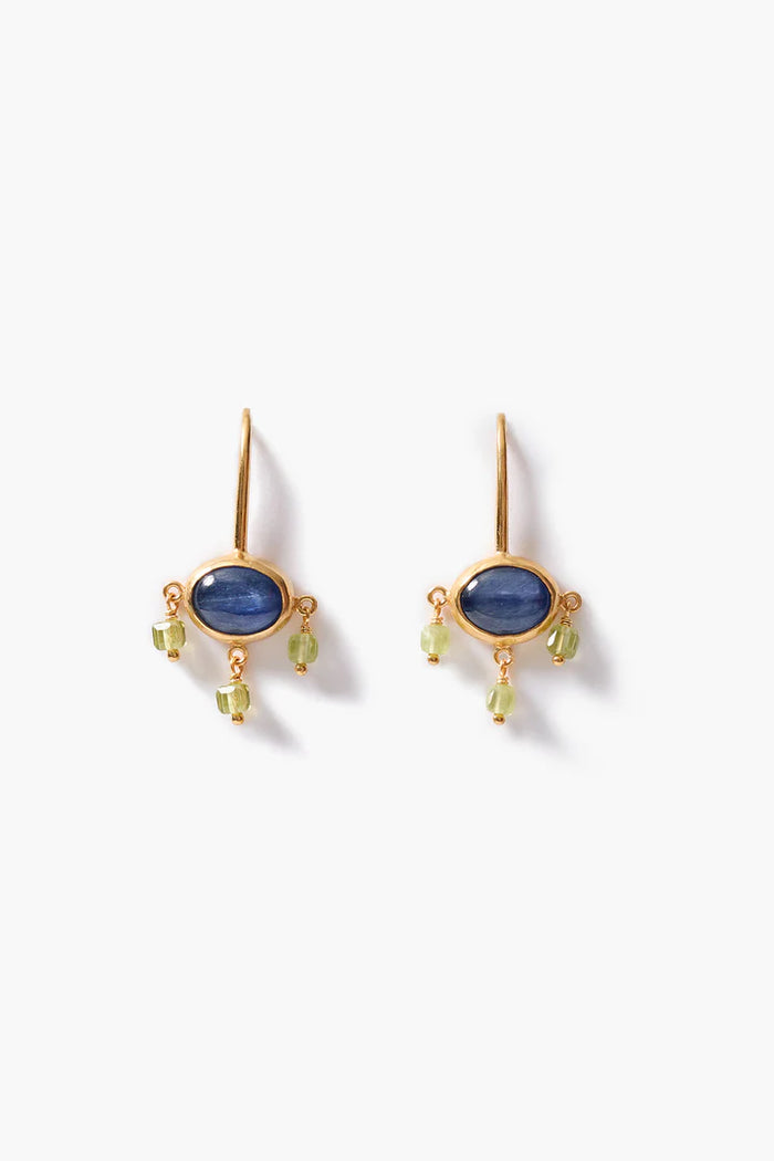Della Drop Earrings Turquoise