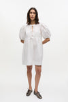 Cotton Poplin Tie String Mini Dress