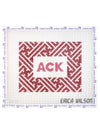 Nantucket Island Lattice Pillow