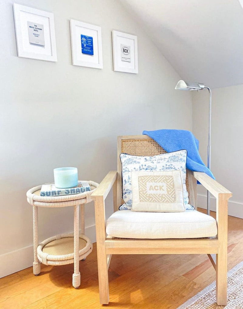 Nantucket Island Lattice Pillow