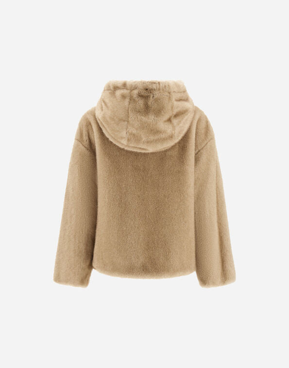 Melange Alternative Mink Blouson Jacket