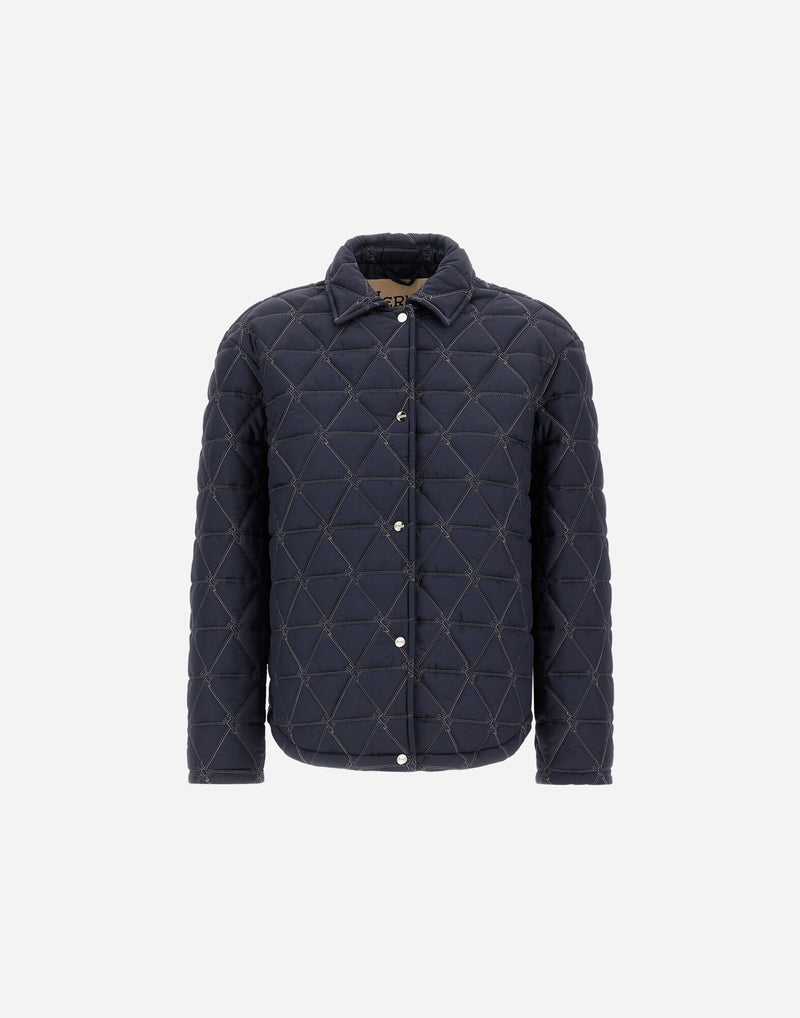 Arendelle Nylon Ultralight Quilted Shirt Jacket