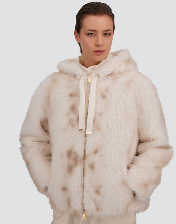 Faux Lynx Bomber Jacket