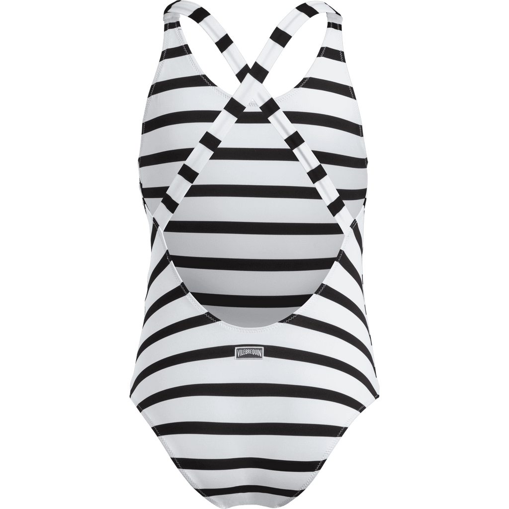 Girls Striped Swimsuit