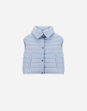 Light Matte Nylon Quilted Oversized Vest