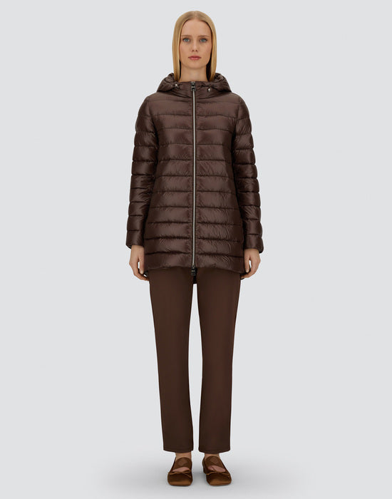 Shiny Nylon A-Shape Jacket