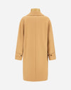 Manteco Wool Coat with Detachable Bib