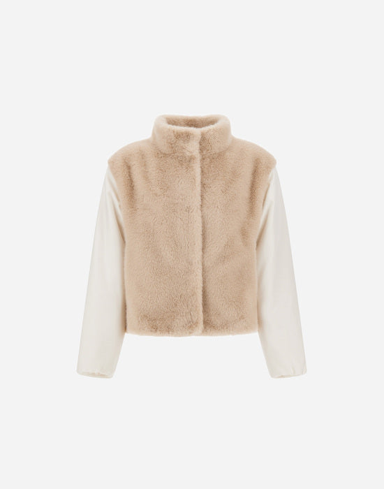 Faux Beaver Fur Jacket