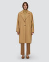 Manteco Wool Coat with Detachable Bib