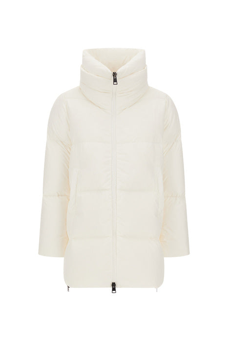 Nylon Quilted Mid Thigh Coat