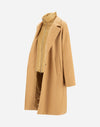 Manteco Wool Coat with Detachable Bib