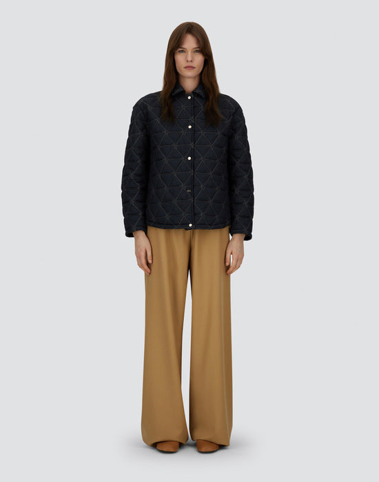 Arendelle Nylon Ultralight Quilted Shirt Jacket