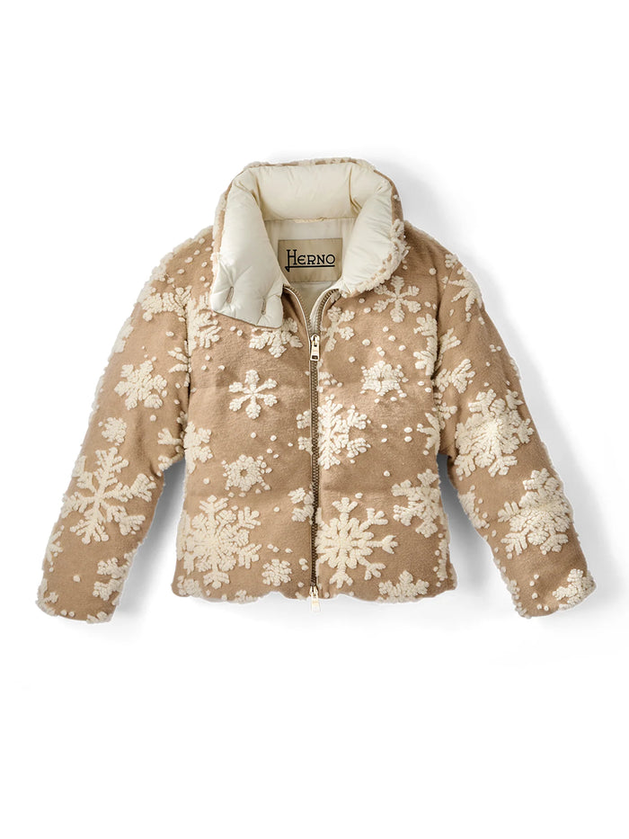 Snowflake Long Puffer