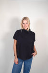 Short Sleeve Turtleneck Sweater