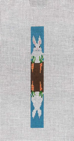 Rabbit with Carrots Key Fob