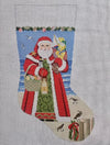 Nautical Red Santa Stocking