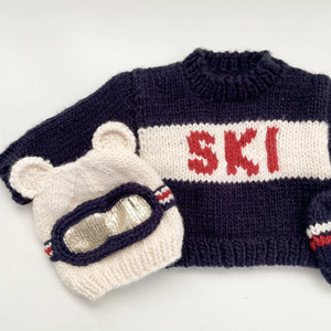 Ski Goggles Bear Hat