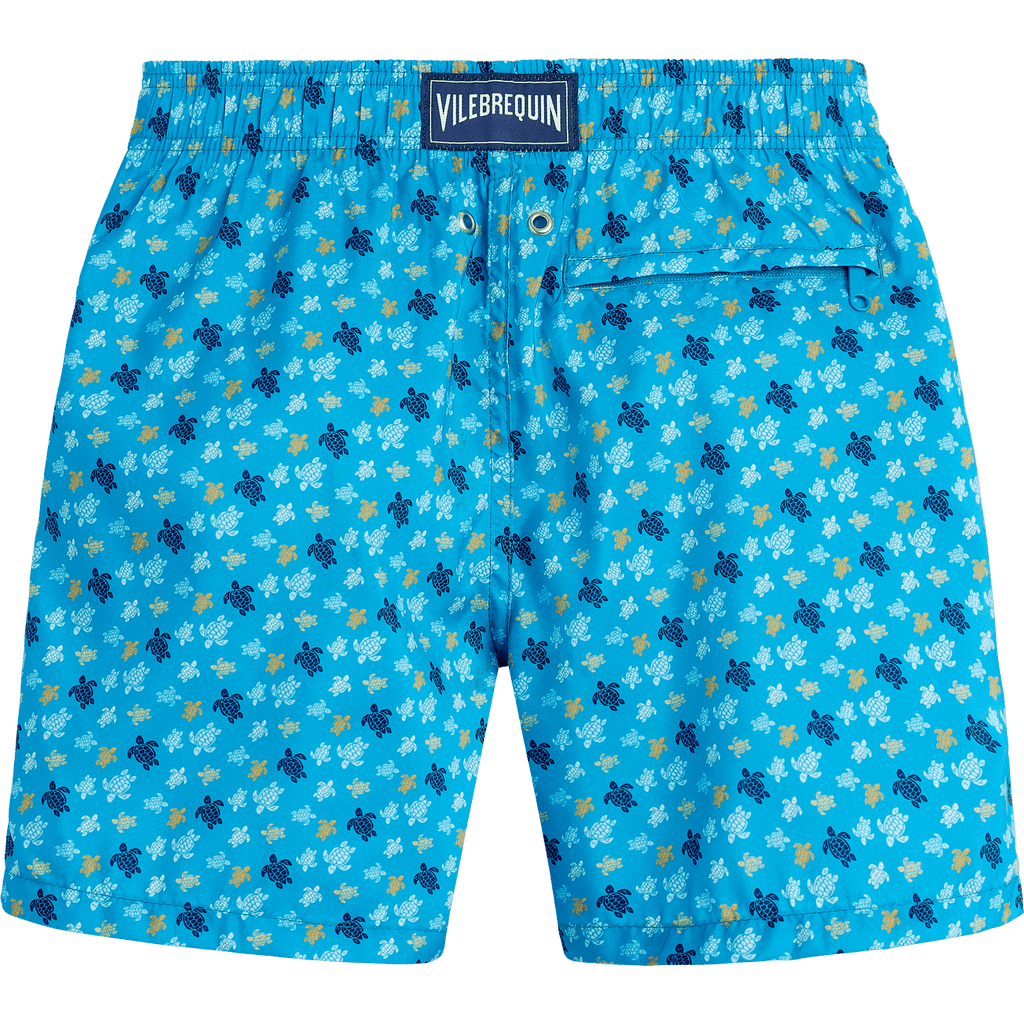 Boys Ultra-Light Packable Swim Trunks Micro Turtles