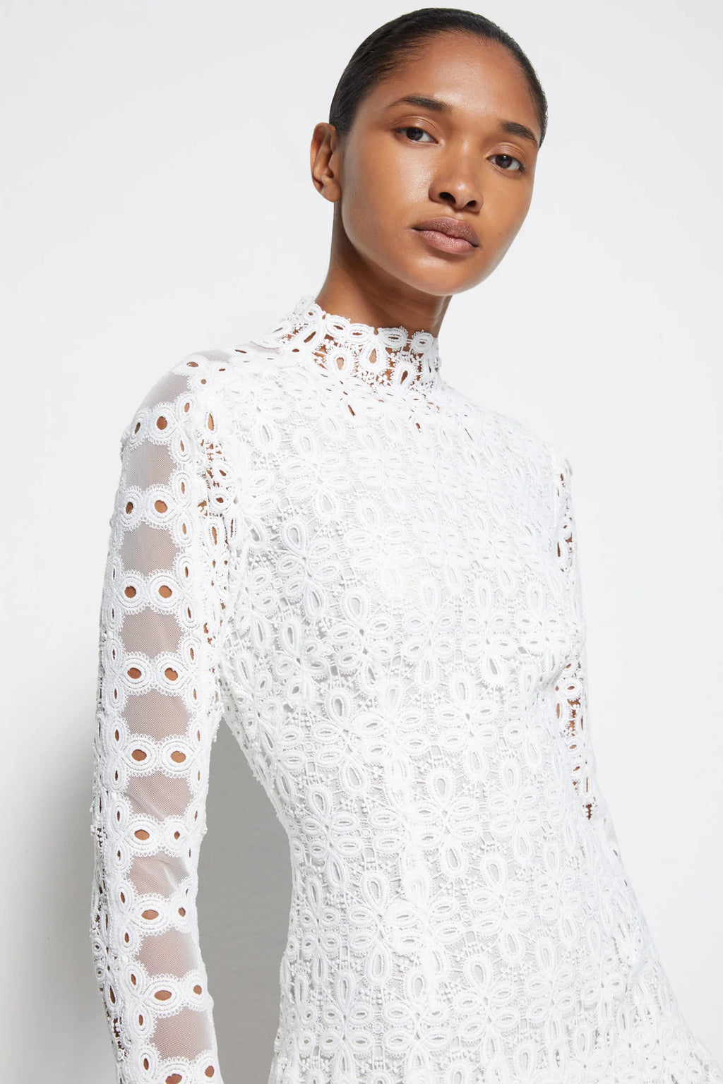 Simkhai Joy Guipure Lace Mini Dress Erica Wilson