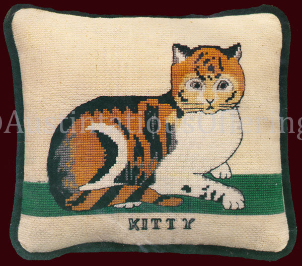 Kitty Pillow Cross Stitch