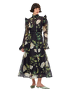 Katrina Butterfly Sleeve Midi Dress