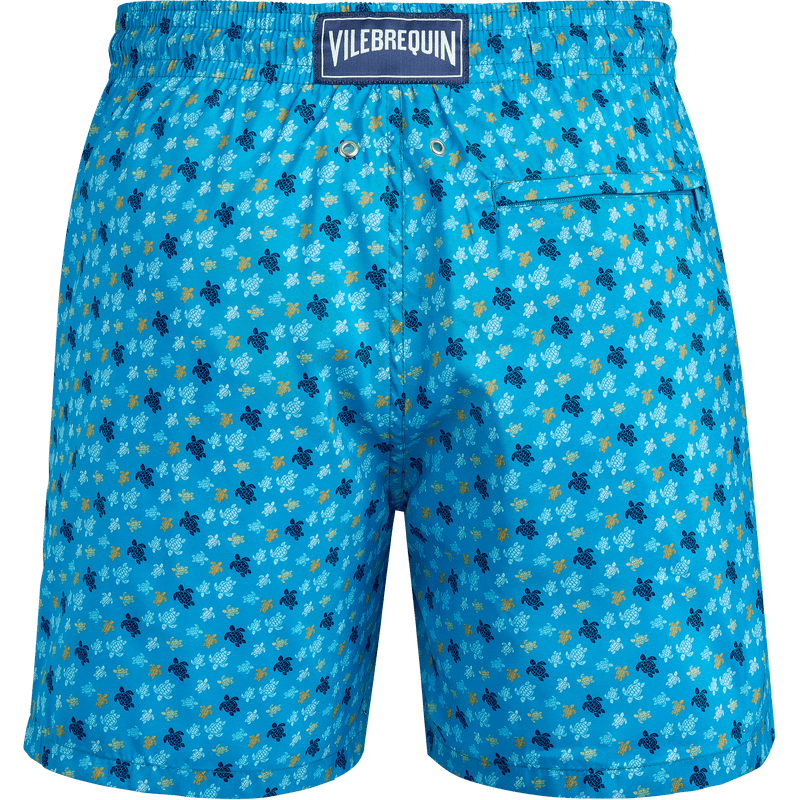 Mens Ultra-Light Packable Swim Trunks Micro Turtles