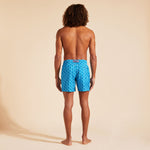 Mens Ultra-Light Packable Swim Trunks Micro Turtles